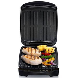 Gourmia 3-in-1 Cooking Plate Grill Contact Panini  Black/Stainless Steel